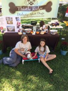 Me, Bailey, and her DAD in training, Bella working on Public Access Training at the Fall Festival.